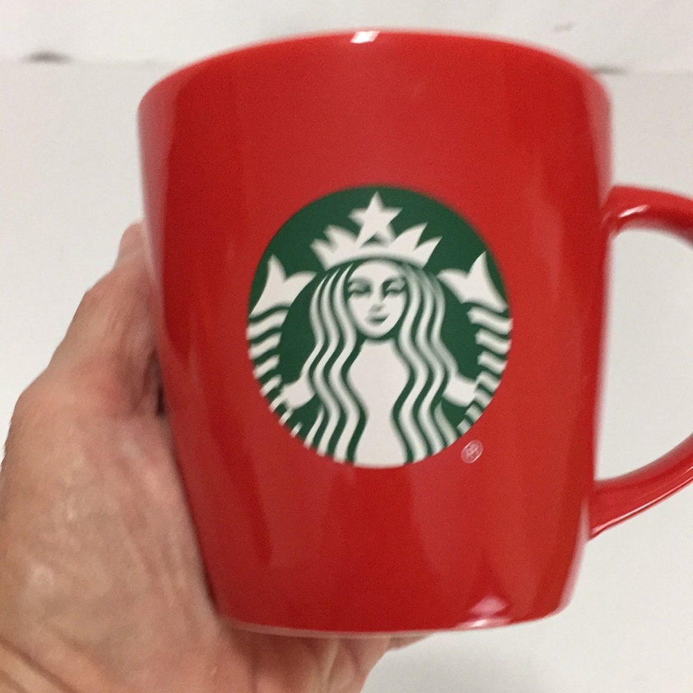 Starbucks Red Coffee Mug Green Logo Holiday Red 12oz 2020